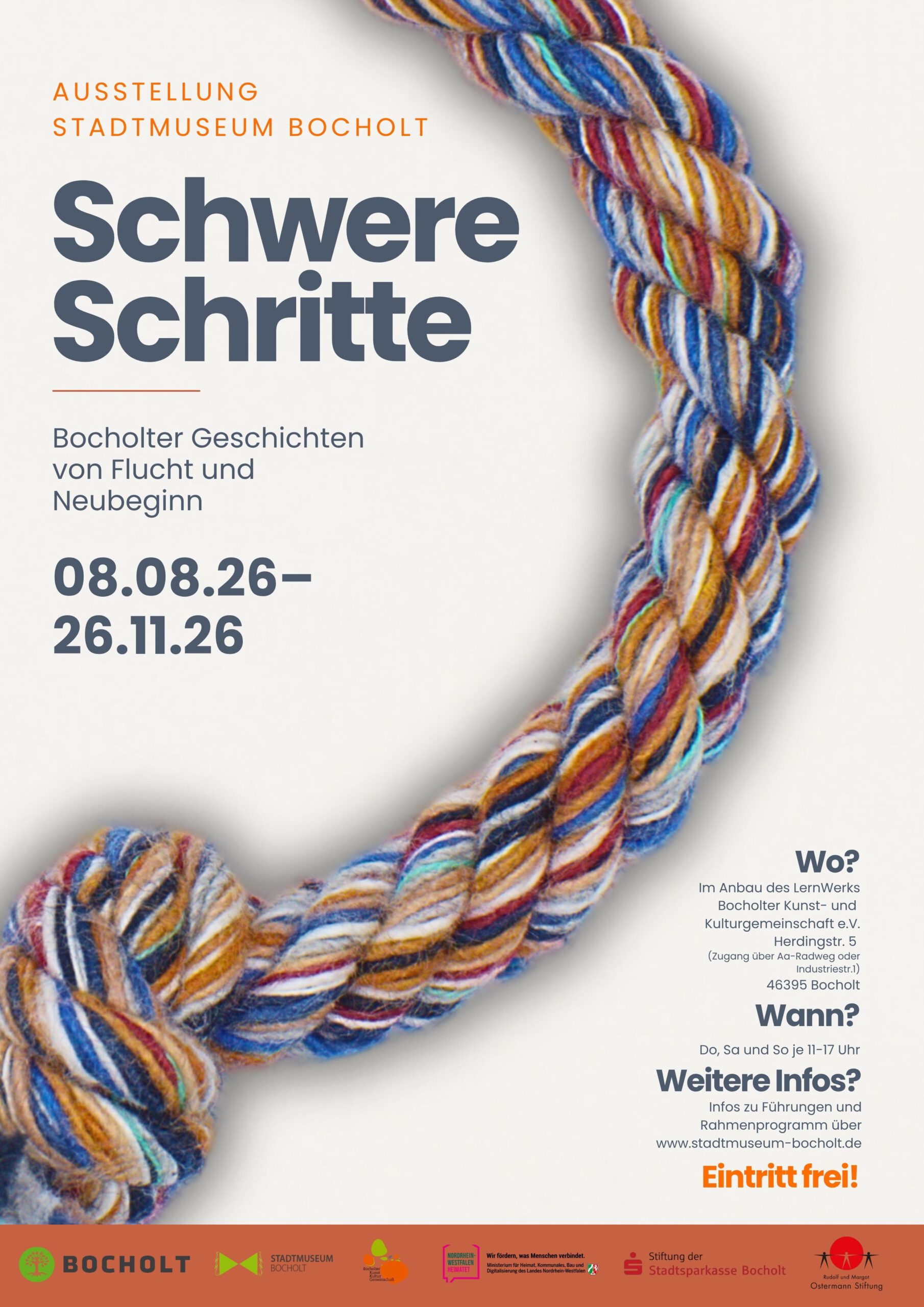 Plakat Schwere Schritte